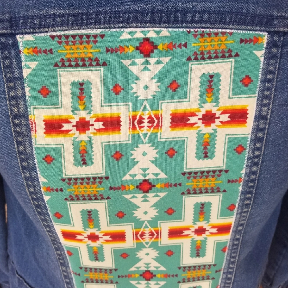 Kids Denim Tribal Jacket - Picture 5 of 7